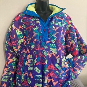 Vintage Columbia Colorful reversible jacket